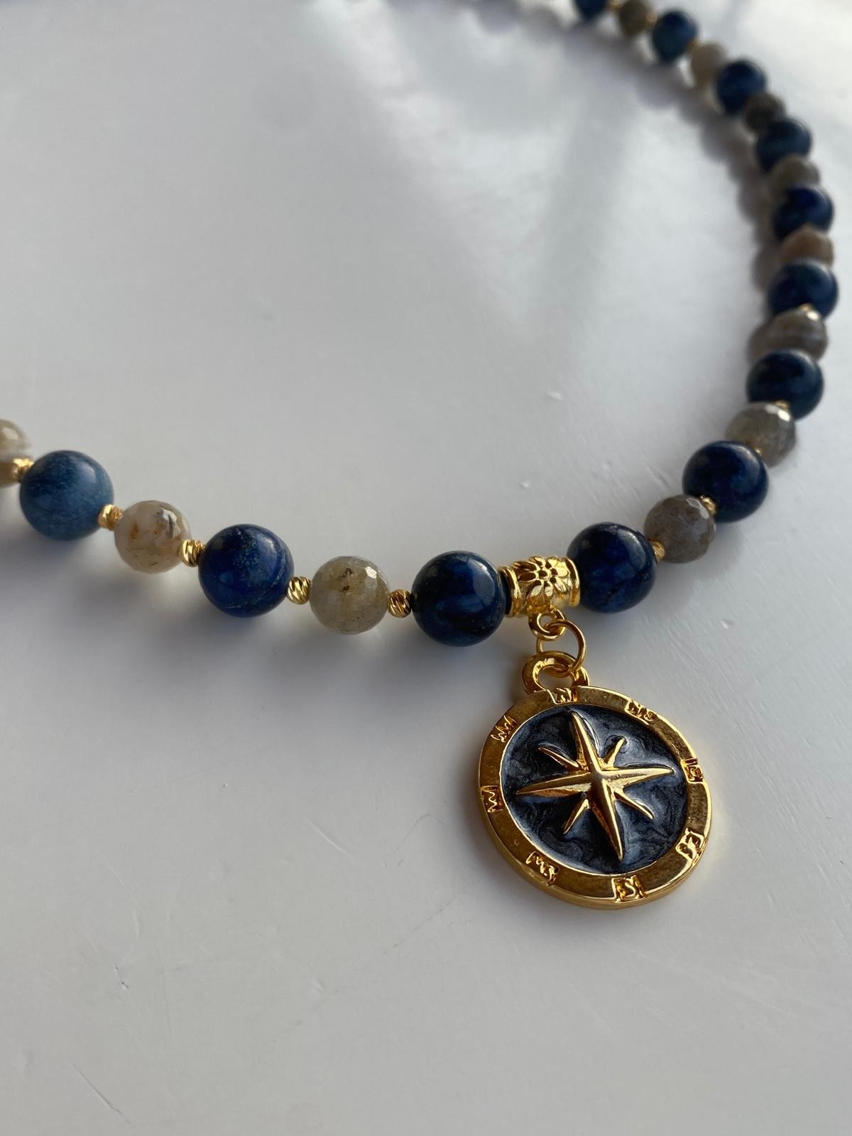 Lapis + Labradorit Kolye