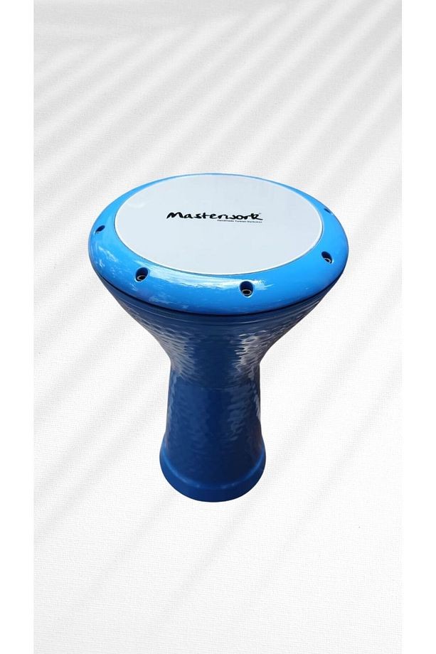 Profesyonel Döküm Darbuka Büyük Boy Mısır Darbuka - mavi