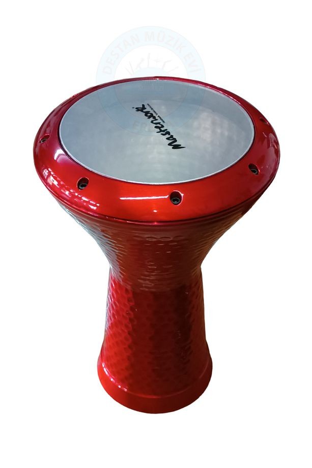 Profesyonel Döküm Darbuka Büyük Boy Mısır Darbuka - kırmızı