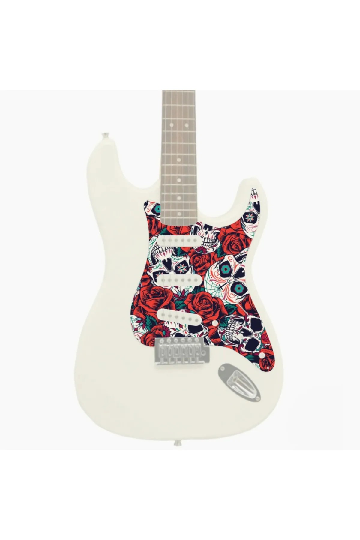 Strat Kasa Elektro Gitar SSS Pickguard Sticker
