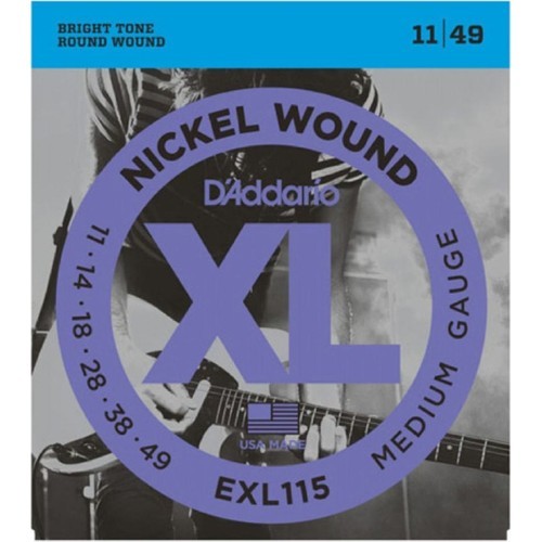 D'Addario EXL115 Blues / Jazz Elektro Gitar Teli (11-49)