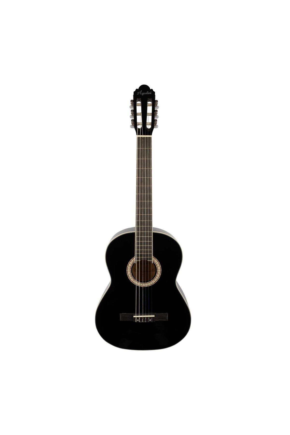 Agustini CCG-100 BK 4/4 Siyah Klasik Gitar (Pedsiz Kılıf Hediye)