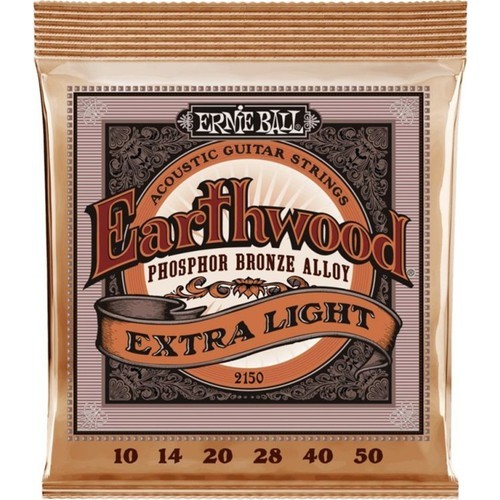 Ernie Ball P02150  Earthwood Extra Light Phosphor Bronze .10-.50 Akustik Gitar Teli