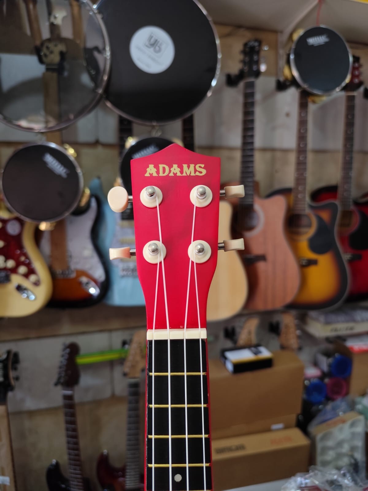 Soprano Ukulele Kırmızı 4 Telli Çocuk Ukulele