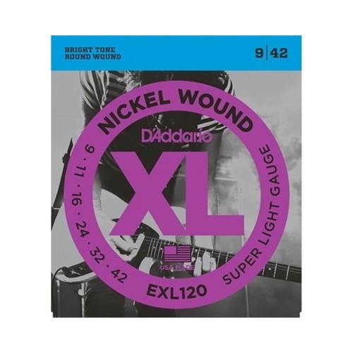 D'Addario EXL120 9-42 Elektro Gitar Teli