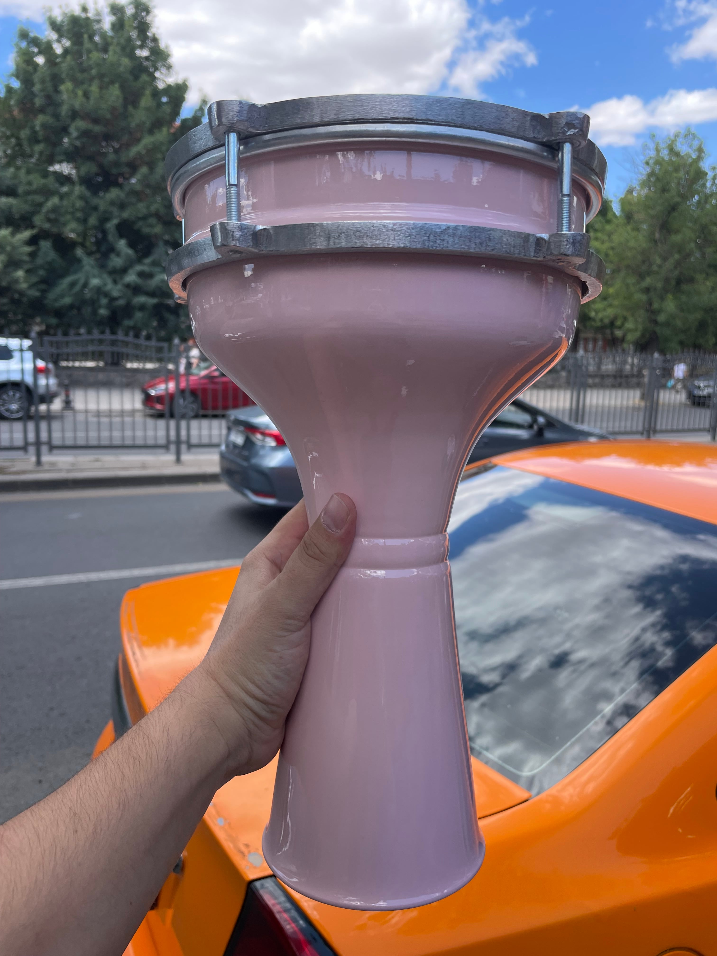  4 Numara Alüminyum Darbuka SV104 - Pembe