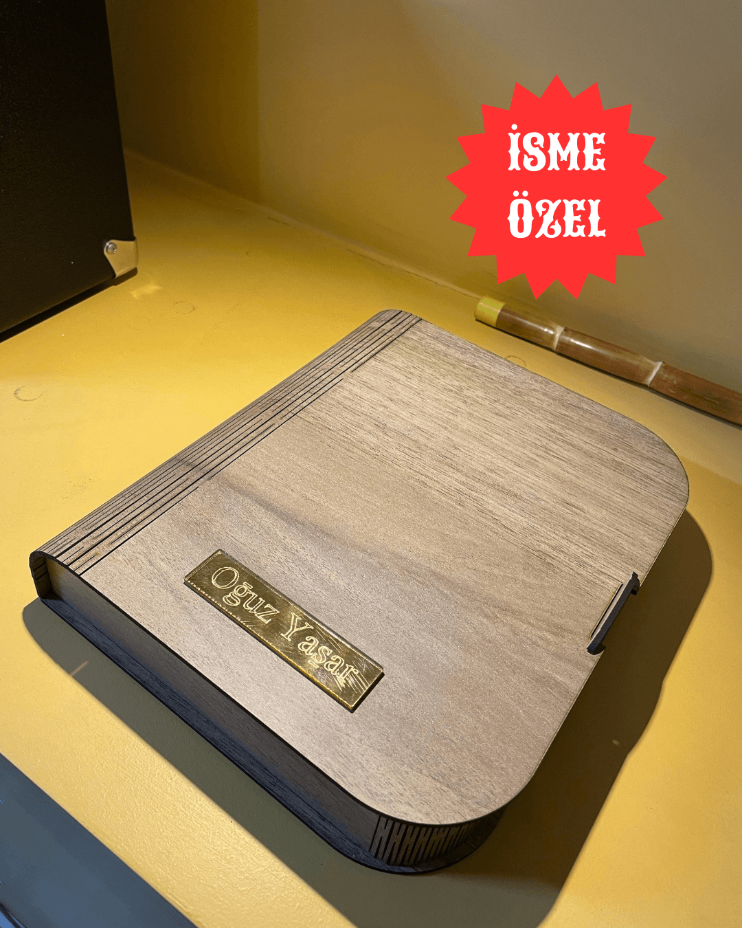  İsme Özel Ahşap Kutulu Ankara Şimşir Oyun Kaşığı Takımı