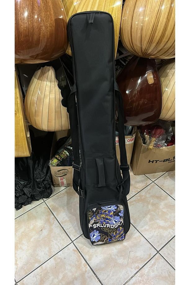 Saz Kılıfı Bağlama Kılıfı Korumalı Kalın Kılıf Cep Detaylı - mavi