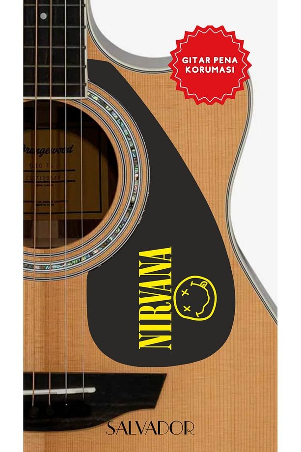 Pickguard Akustik Gitar Kendinden Yapışkanlı (Pena Korumalığı) - Nirvana