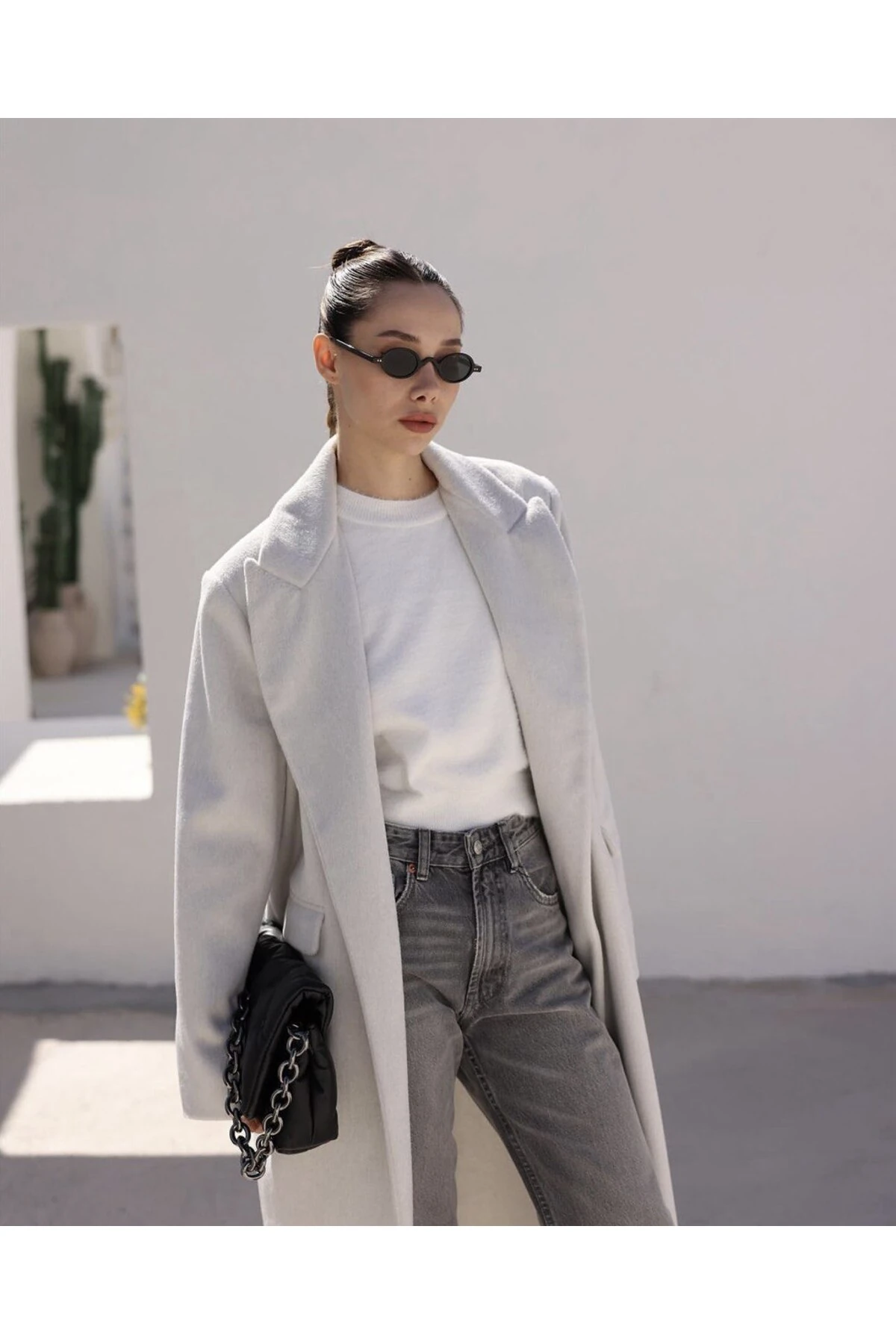 GRİ KAŞE PREMİUM KABAN