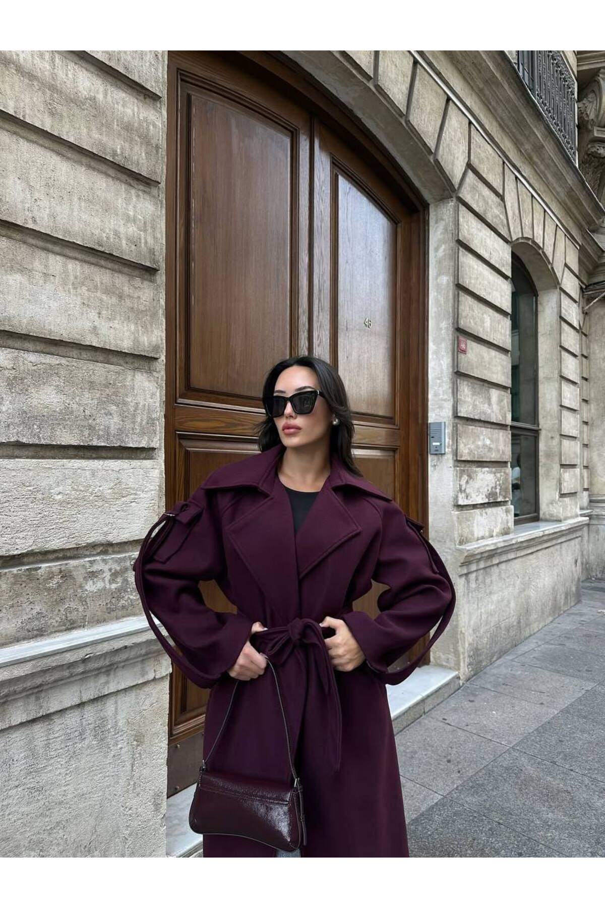 MÜRDÜM Uzun Apoletli Kaşe Kaban