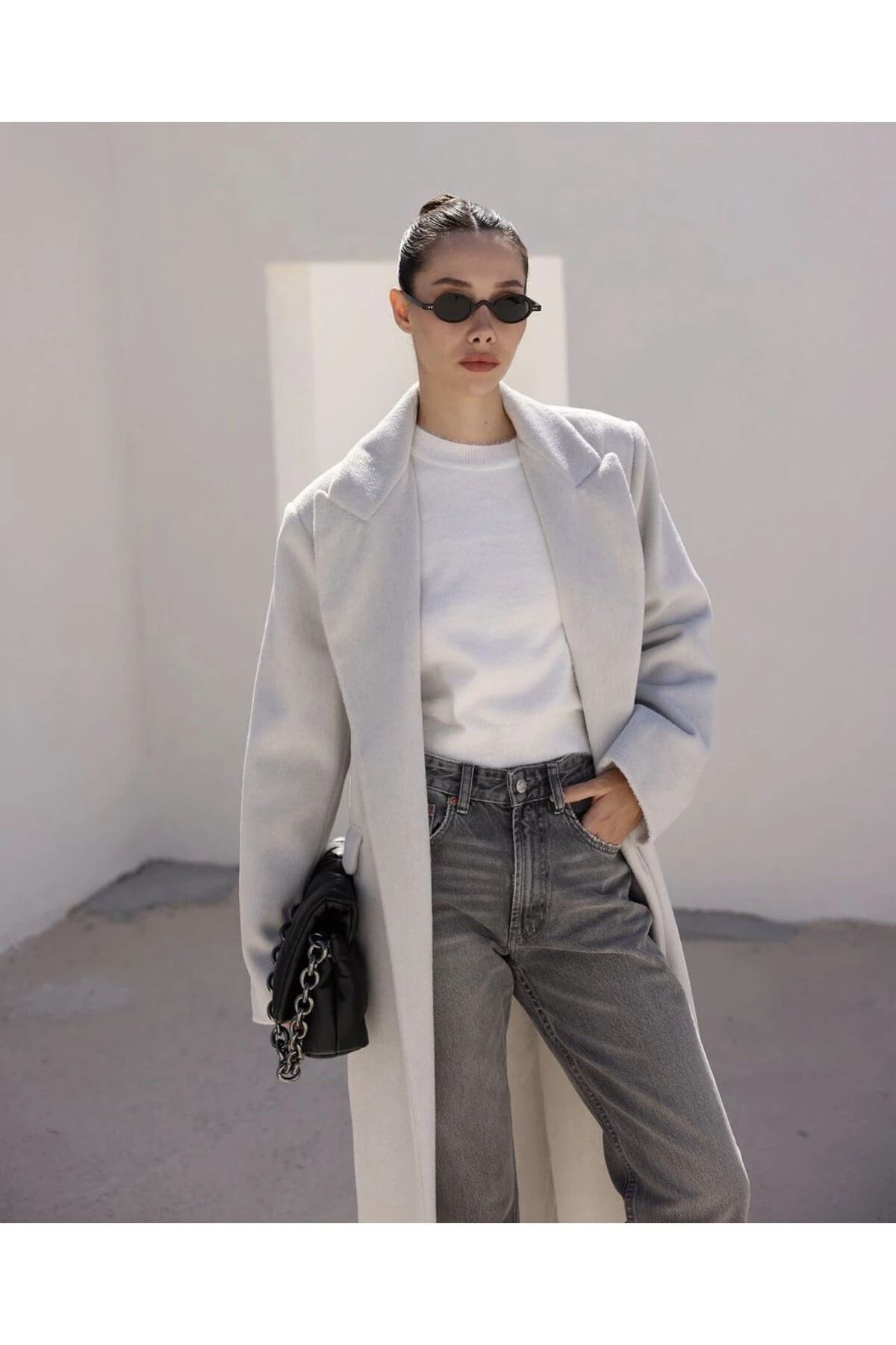 GRİ KAŞE PREMİUM KABAN