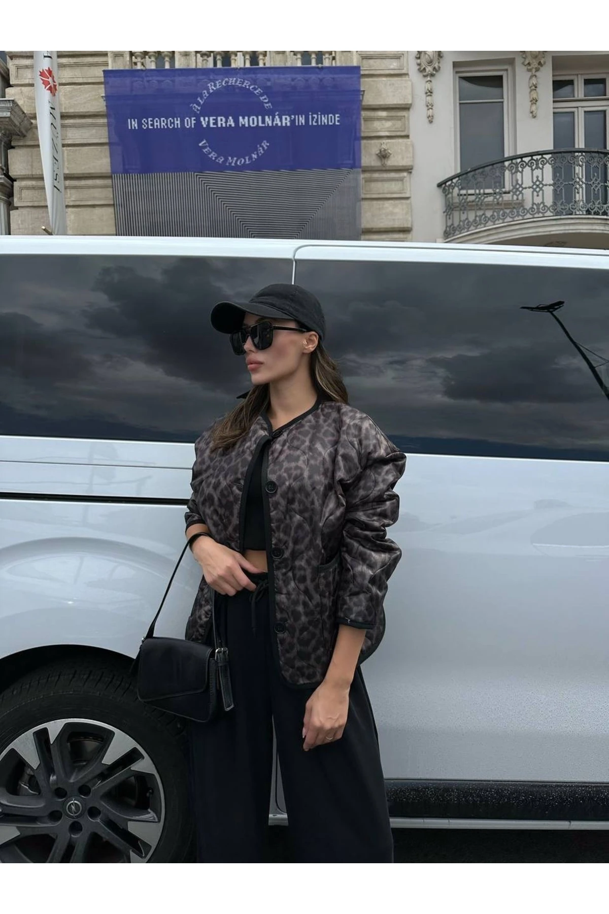 LEOPAR DESENLİ KAPİTONE CEKET