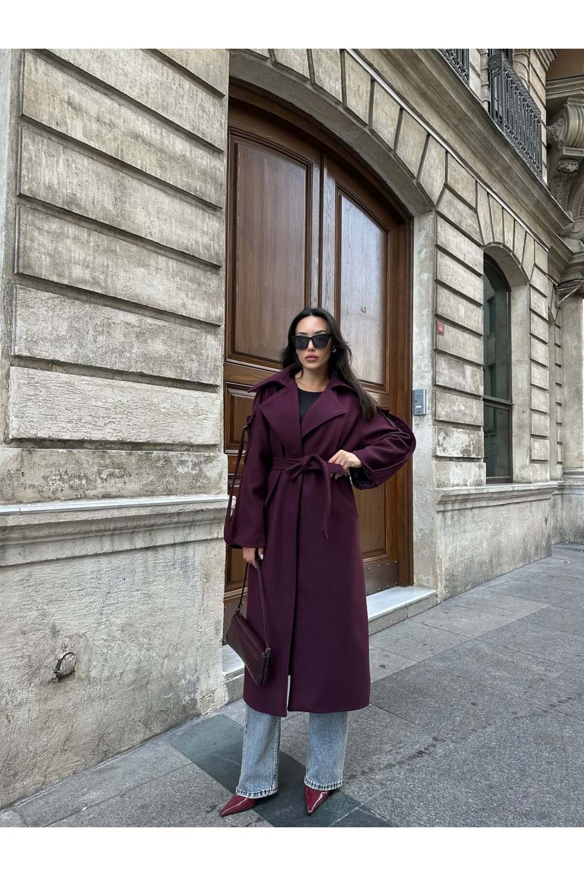 MÜRDÜM Uzun Apoletli Kaşe Kaban