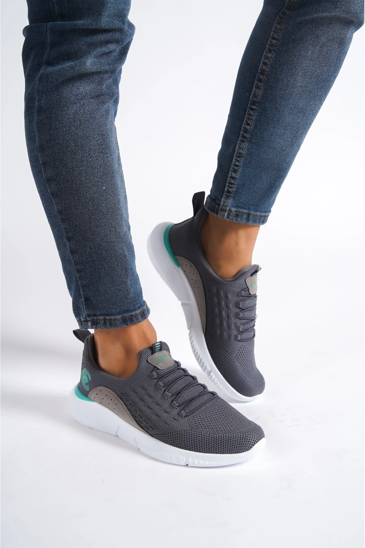 Koyu Gri Erkek Triko Sneaker Wsb0514