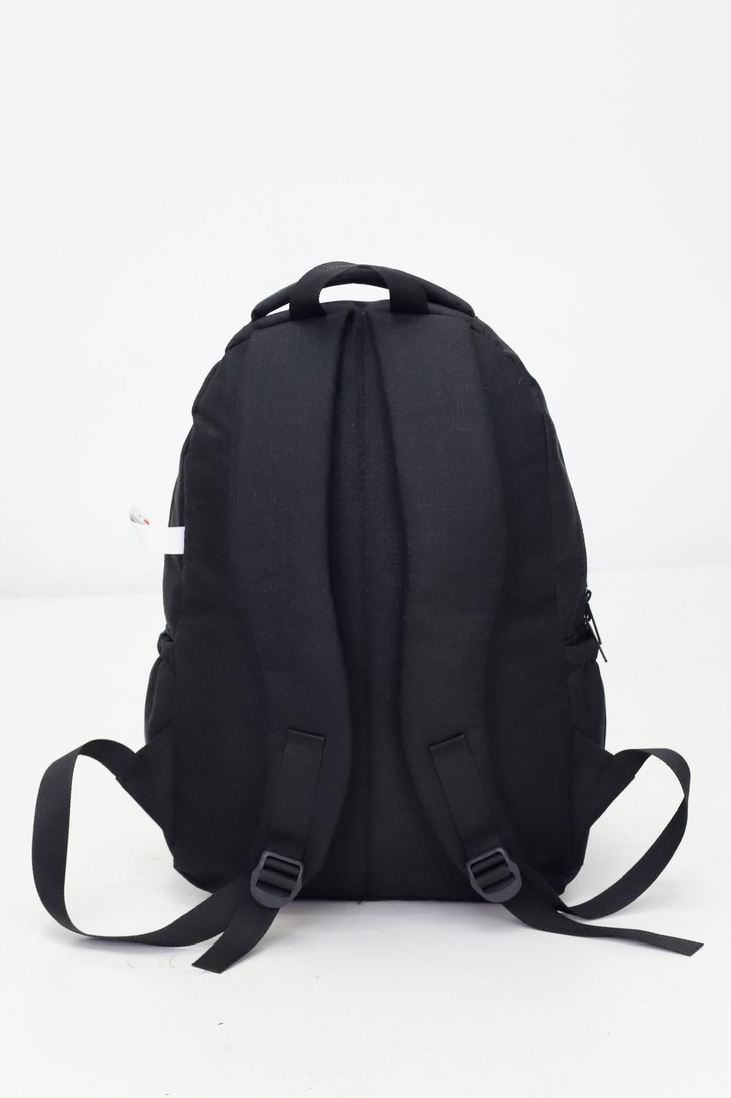 Siyah Unisex Sıvı Geçirmez Kumaş  Günlük Sırt Okul Çantası WSB5044