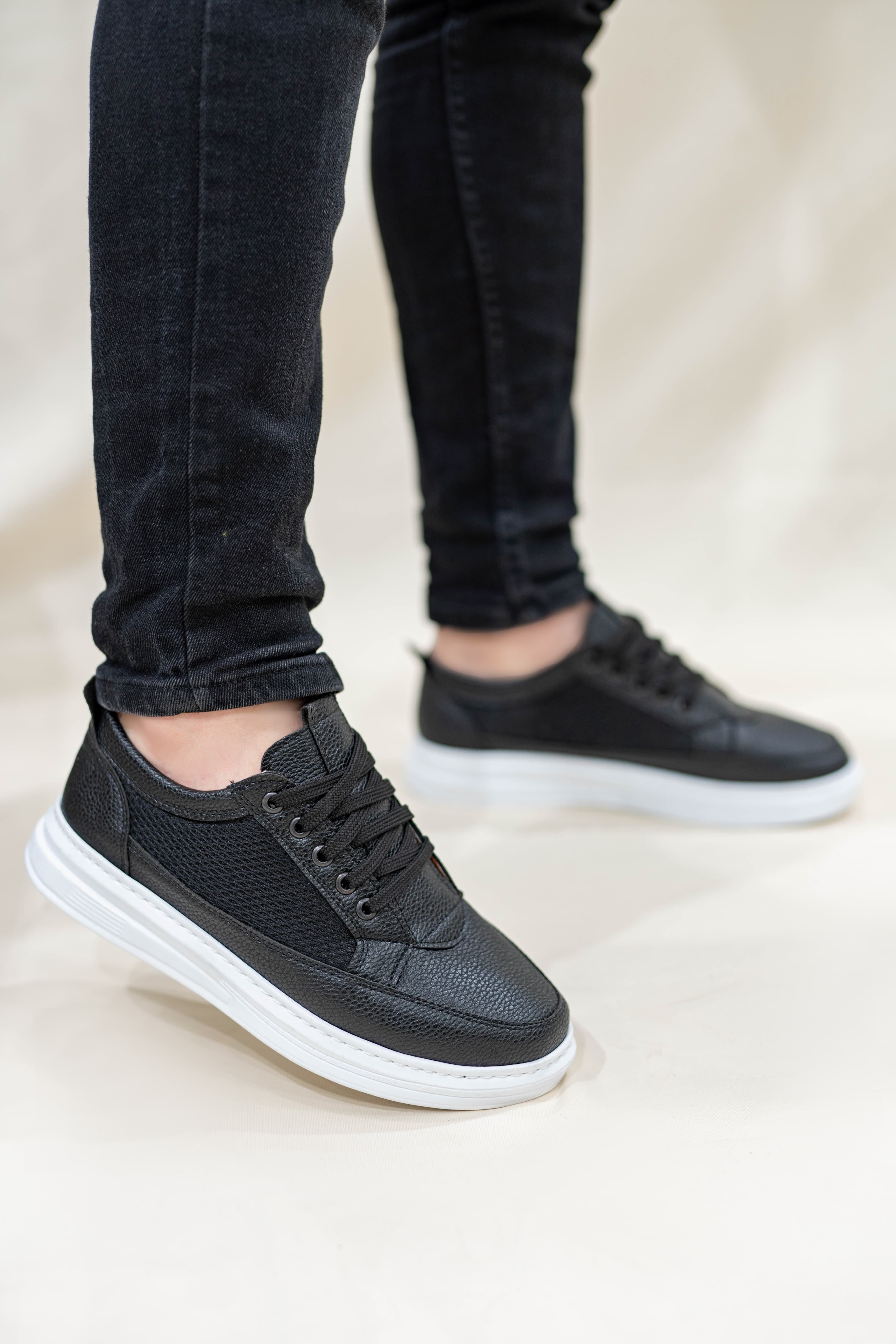 Erkek Fileli Bağcıklı Günlük Casual Ayakkabı Sneaker WSB4058
