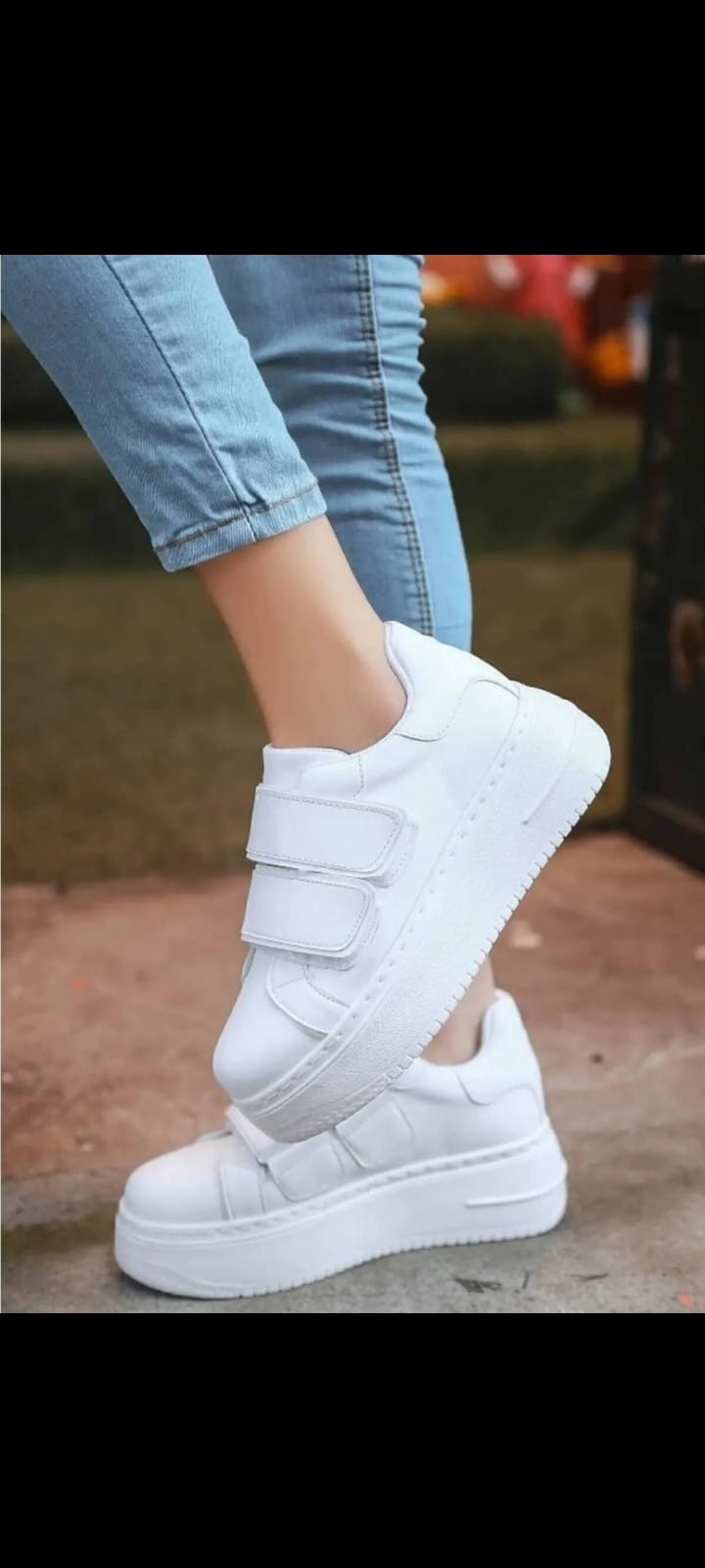 Beyaz Kadın Çıtçıtlı Yüksek Taban Çıtçıtlı Sneaker WSB4064