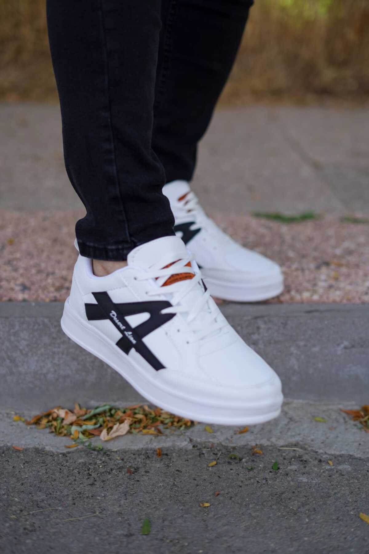 Beyaz Erkek Rahat A Günlük Sneaker Wsb0556