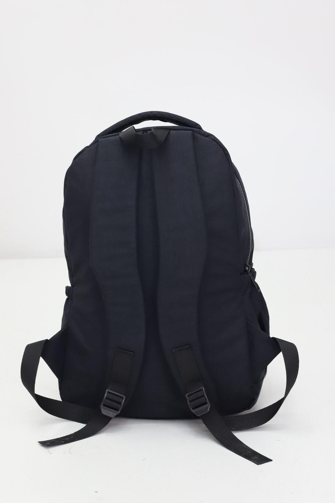 Siyah Unisex Kırınkil Kumaş  Günlük Sırt Okul Çantası WSB5042