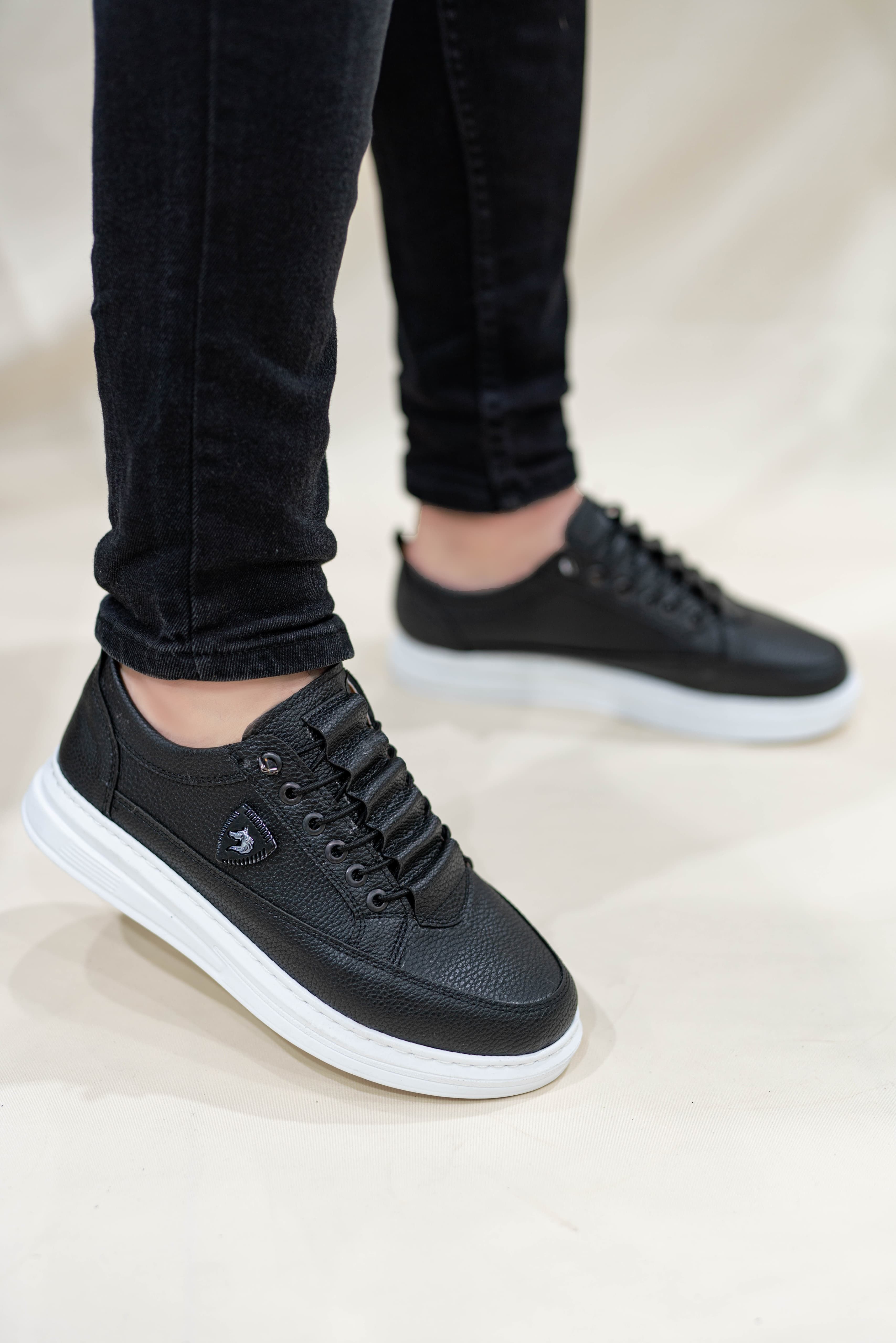 Erkek Amblemli Lastikli Günlük Casual Ayakkabı Sneaker WSB4052