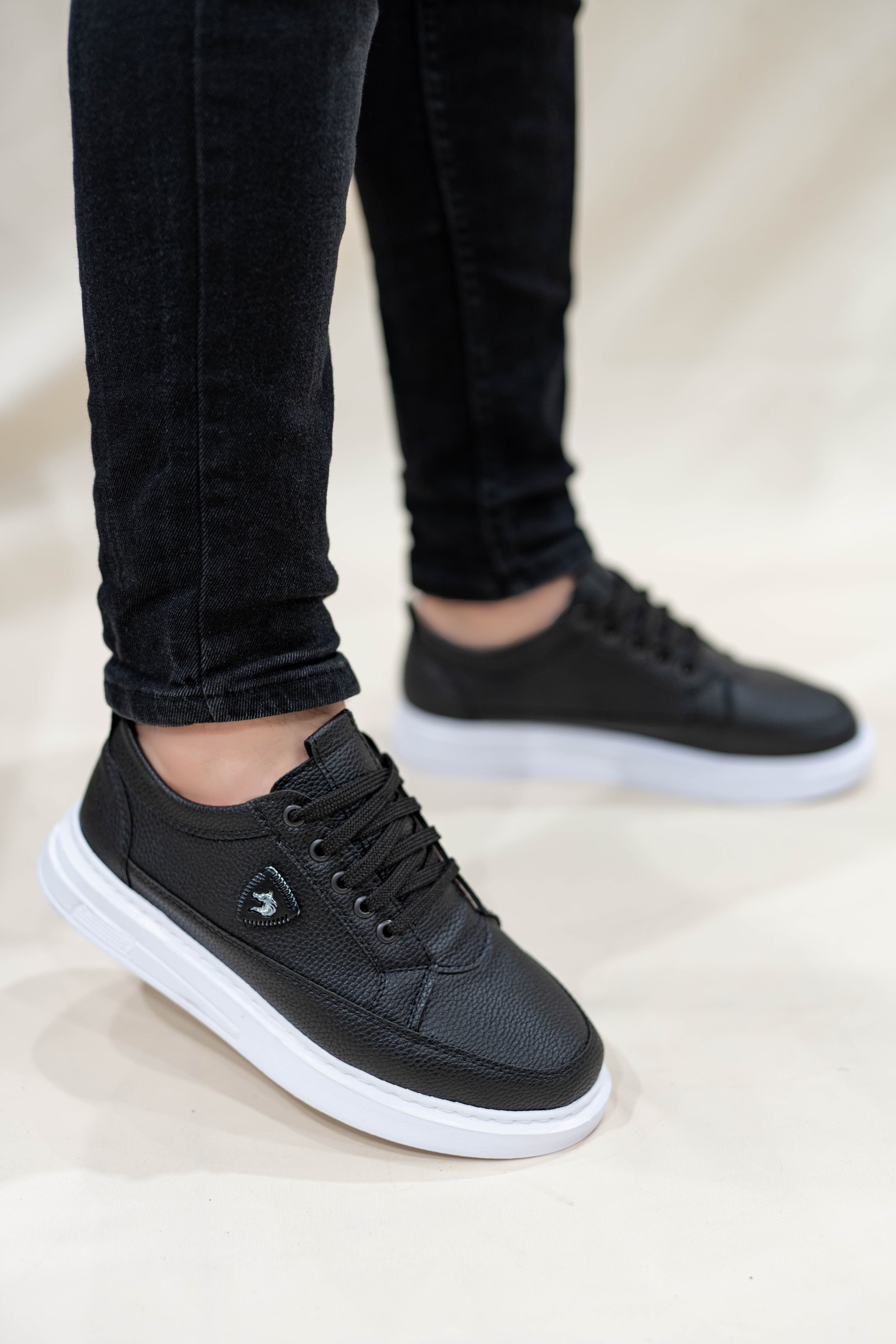 Erkek Amblemli Bağcıklı Günlük Casual Ayakkabı Sneaker WSB4050