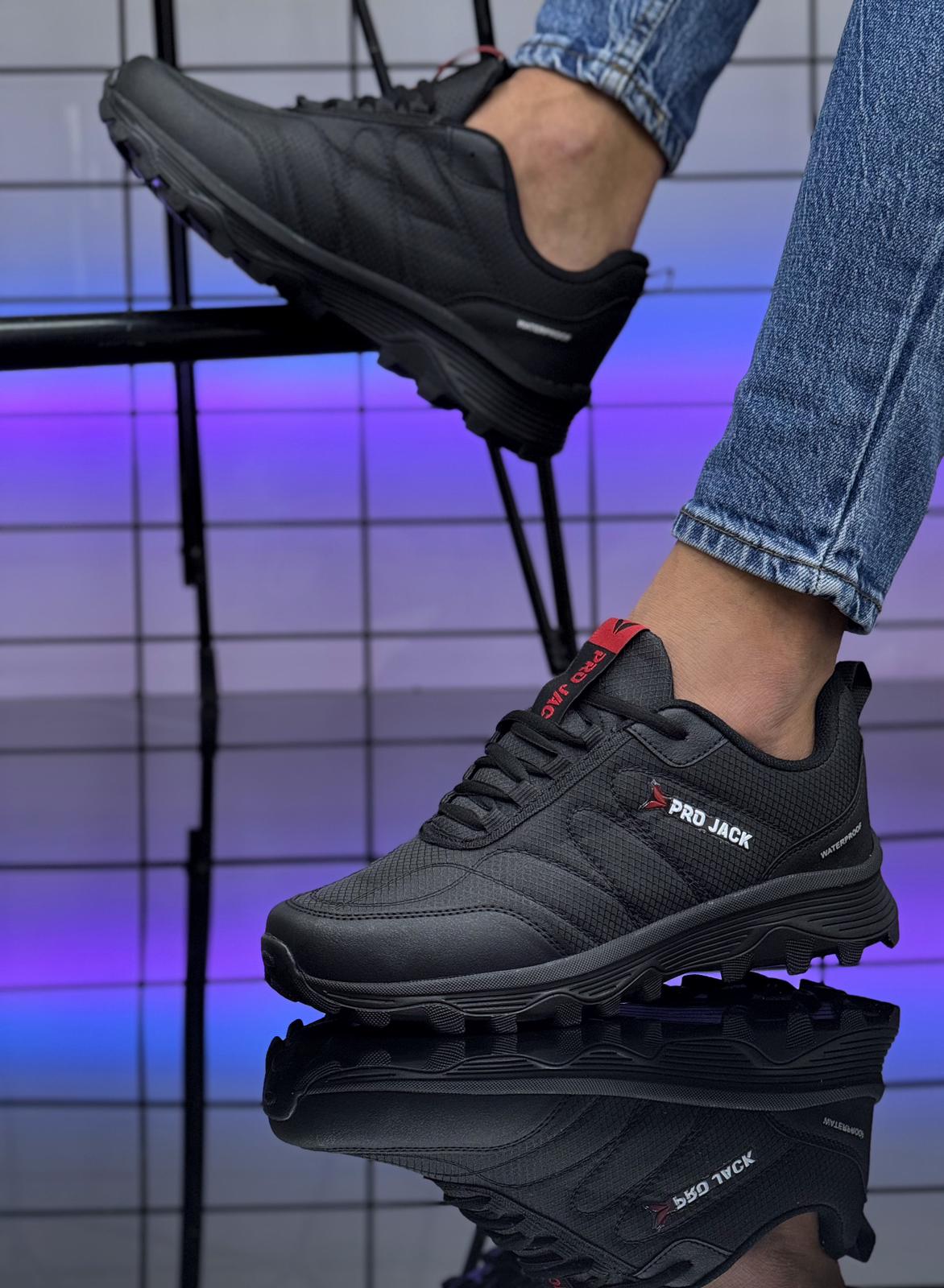 Unisex Sade Siyah Paraşut Model Günlük Spor Ayakkabı WSB4120