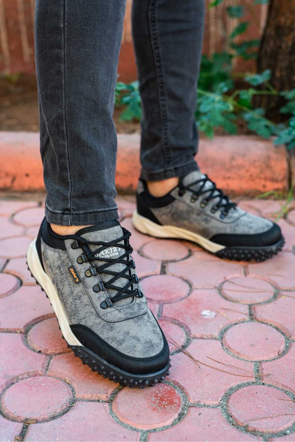 Gri Erkek Dk Rahat Günlük Su Geçirmez Sneaker Wsb1102