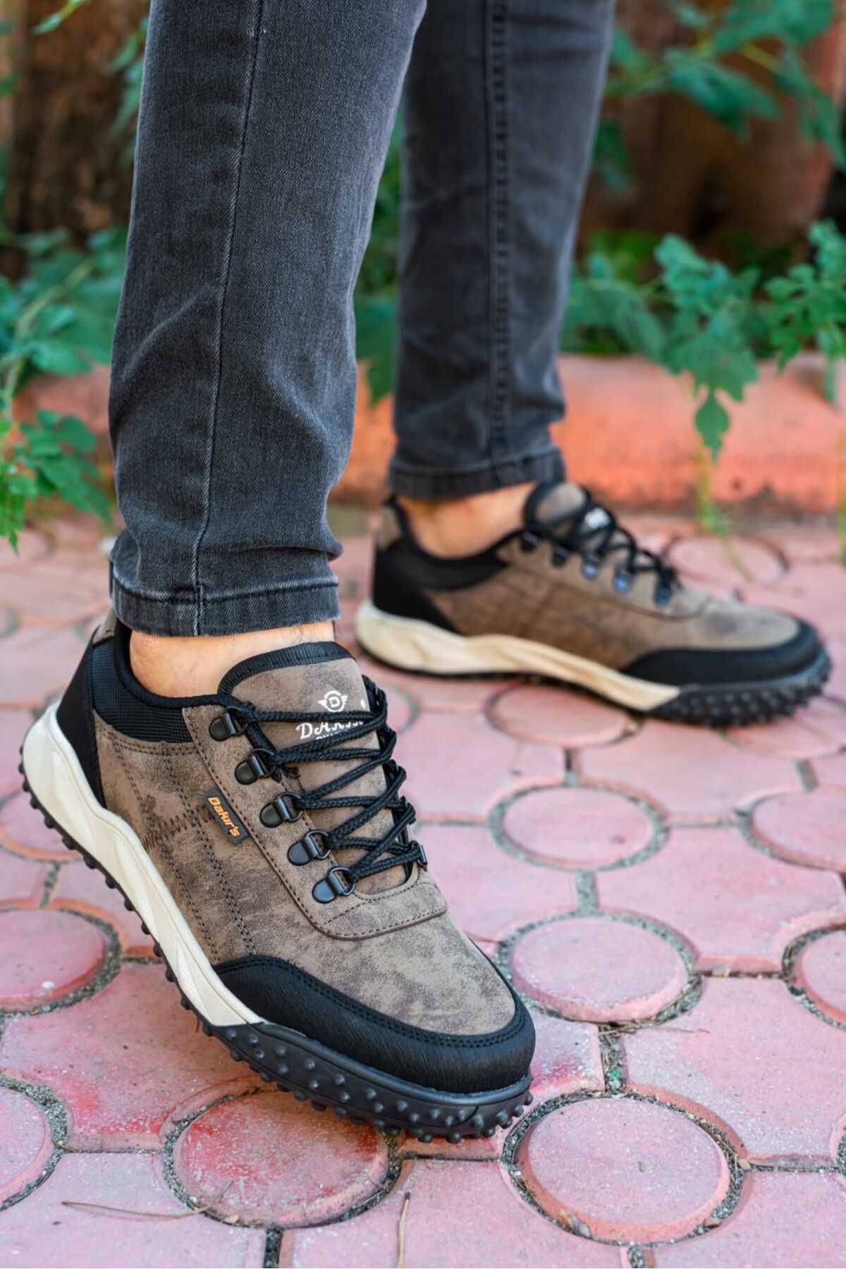 Kahverengi Erkek Dk Rahat Günlük Su Geçirmez Sneaker Wsb1102