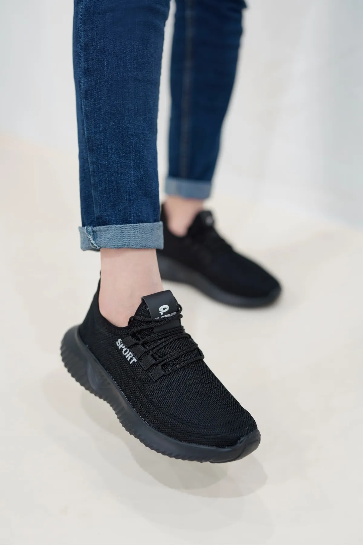 Sade Siyah Sport Yazlık Rahat Günlük Sneaker Wsb0976