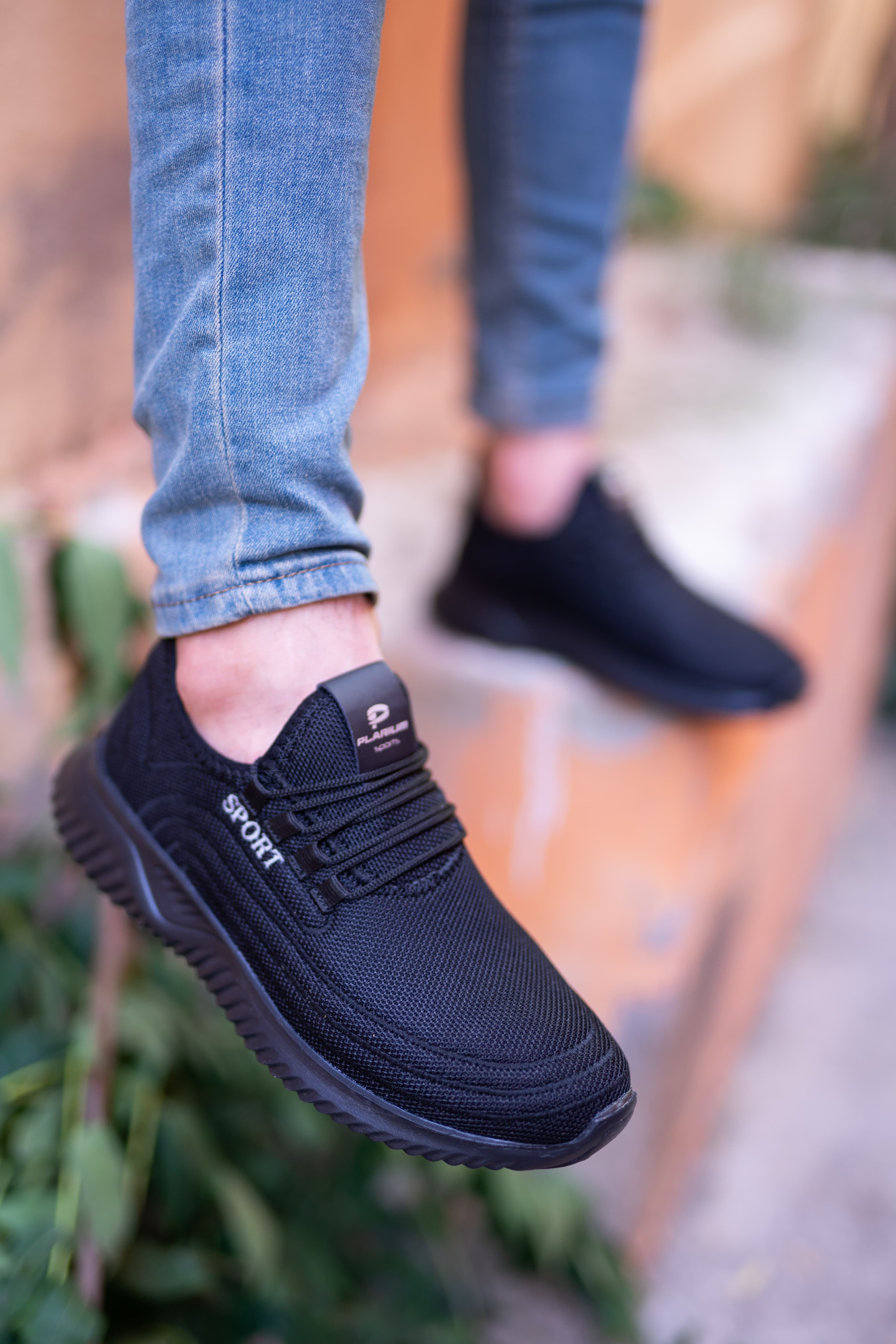 Sade Siyah Sport Yazlık Rahat Günlük Sneaker Wsb0976