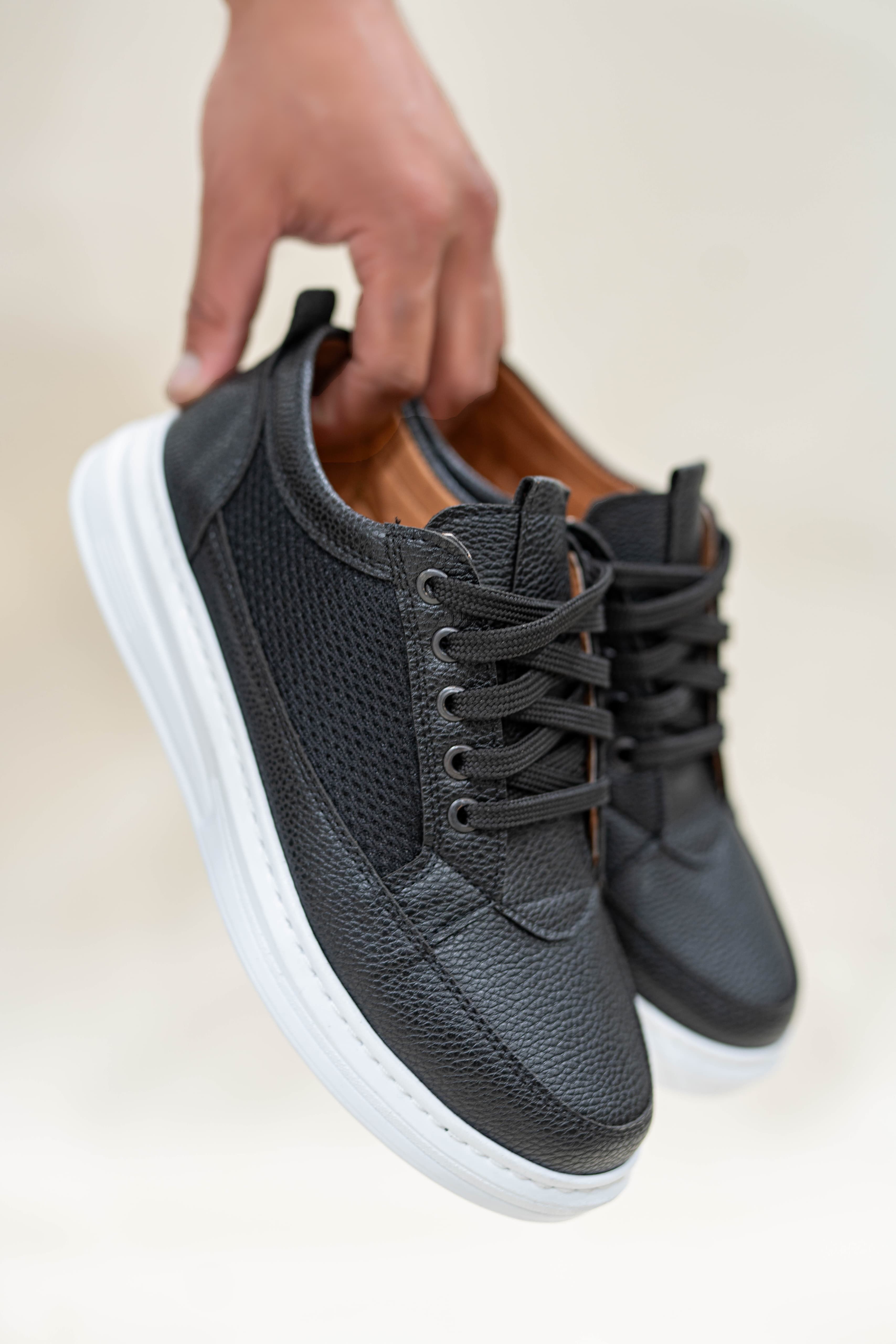 Erkek Fileli Bağcıklı Günlük Casual Ayakkabı Sneaker WSB4058