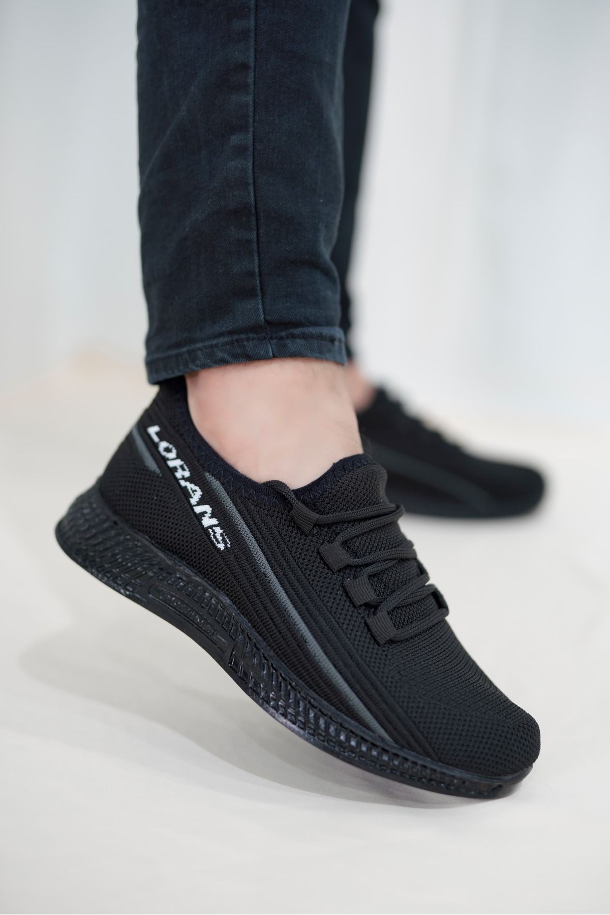 Unisex  Günlük Çizgili Triko Spor Ayakkabı Sneaker WSB4042