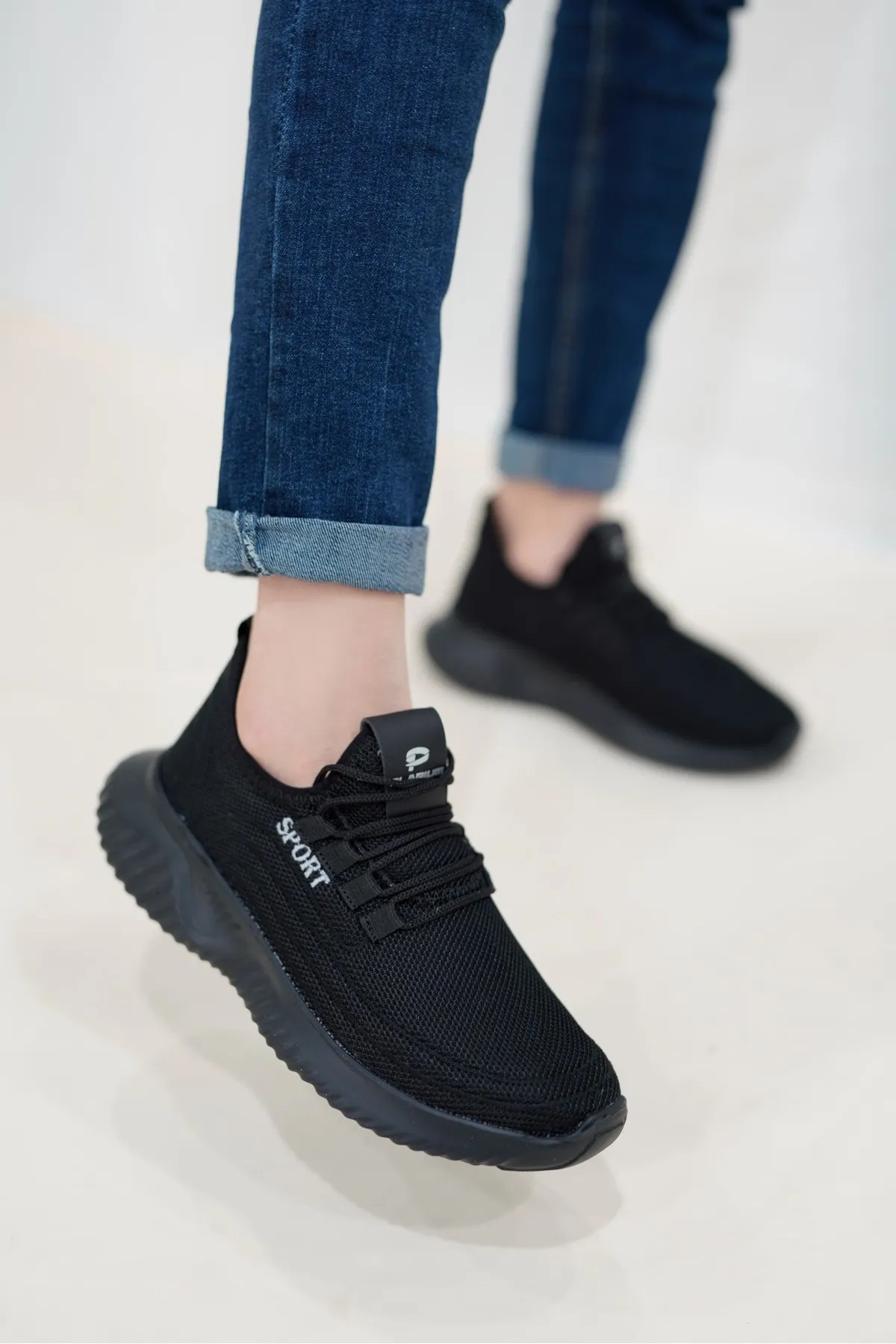 Sade Siyah Sport Yazlık Rahat Günlük Sneaker Wsb0976
