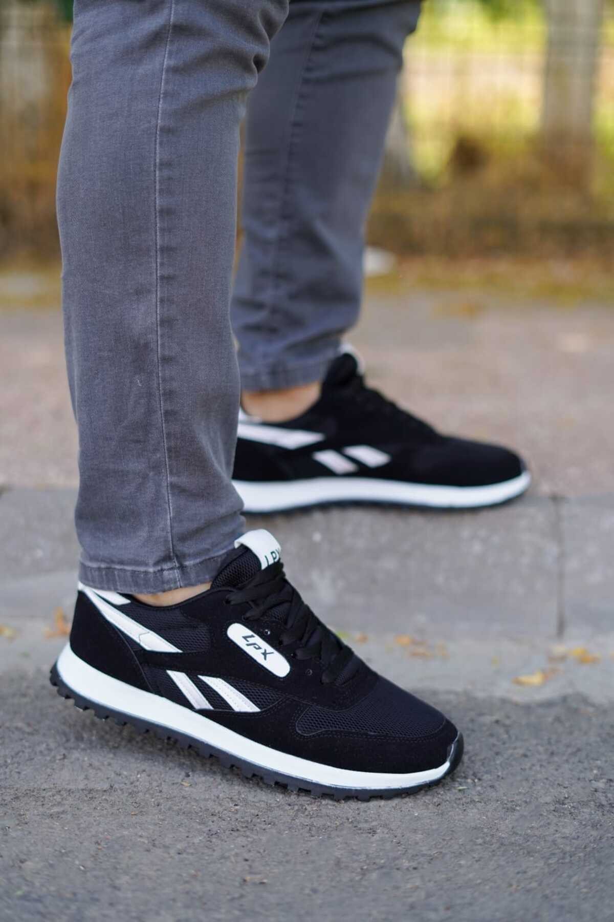 Siyah Erkek Lpx Rahat Tırtık Taban Sneaker Wsb0548