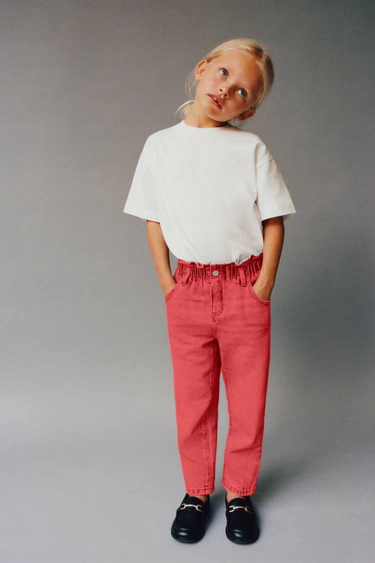 Pembe Kız Çocuk Pantolon