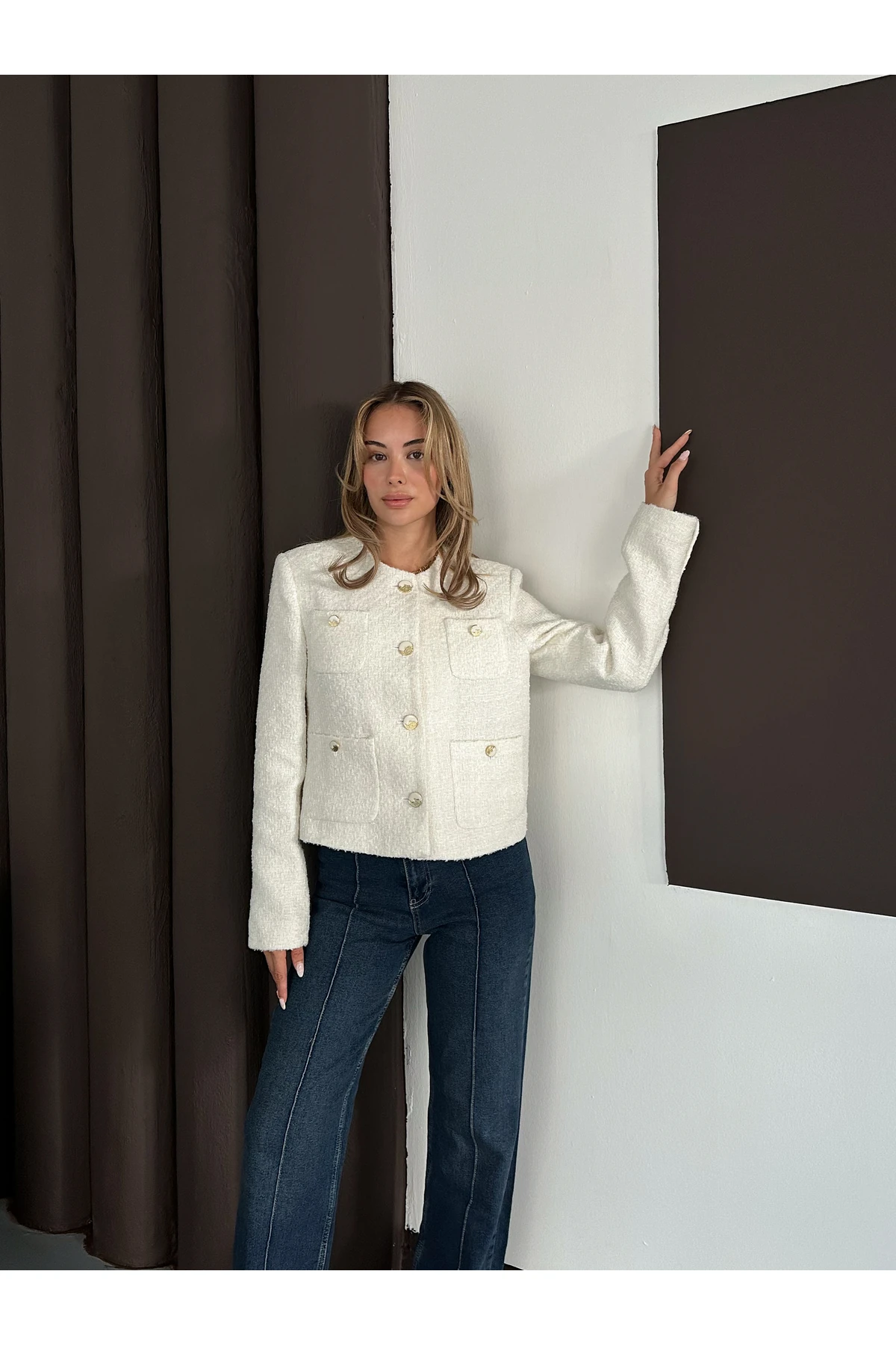 Şanel Elegant Cepli Ceket