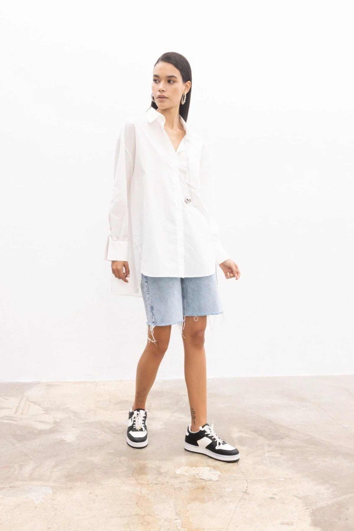 Oversize Poplin Gömlek