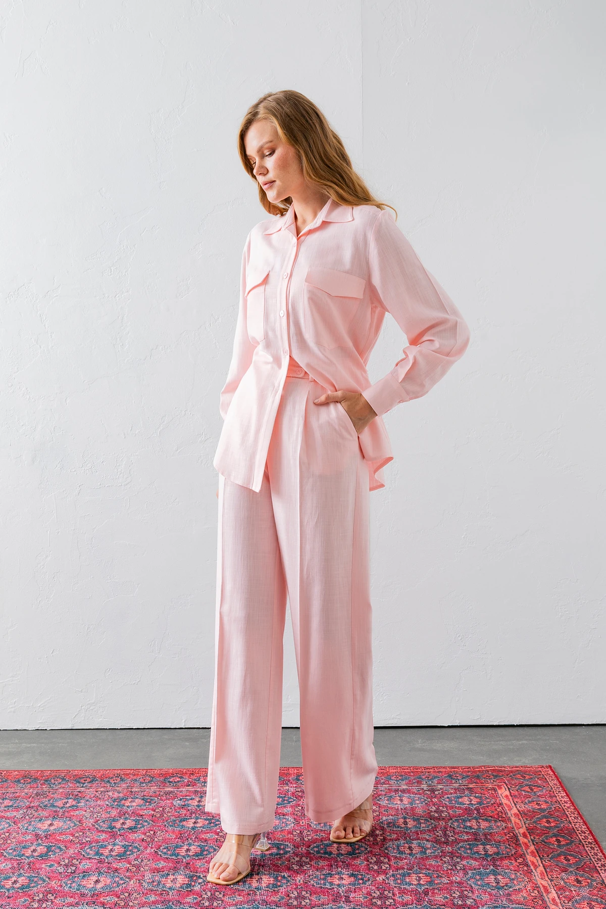 Keten Karışım Kadın İkili Takım