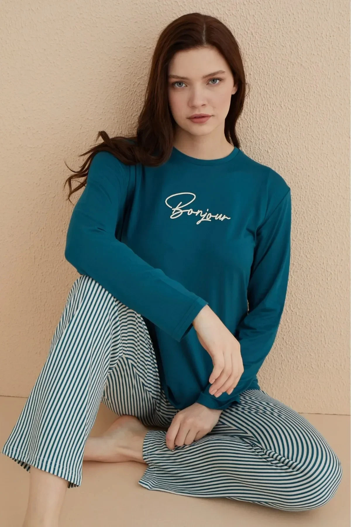 Milan Kareli Pijama Takmı 50701-25