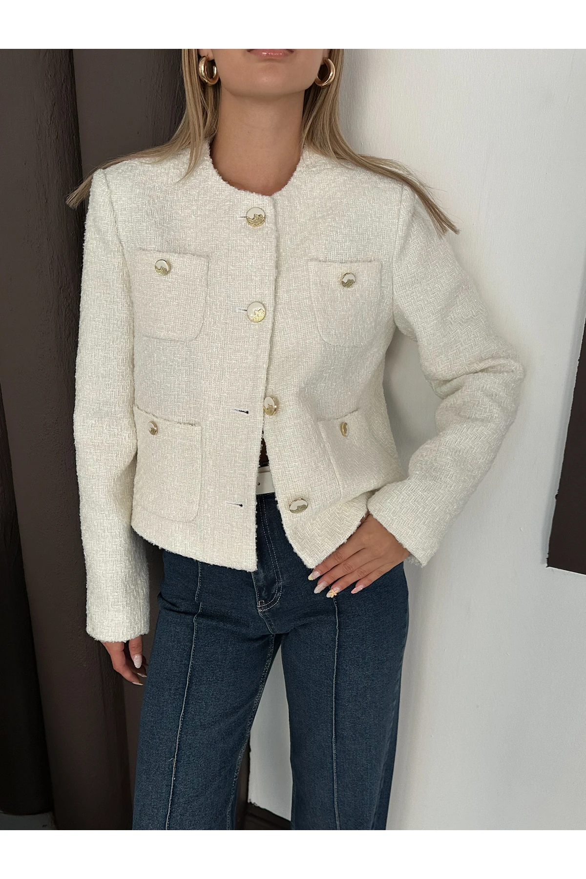 Şanel Elegant Cepli Ceket