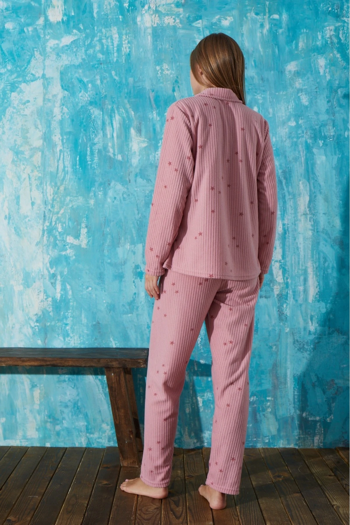 Fitilli Polar Düğmeli Takım 16201-36