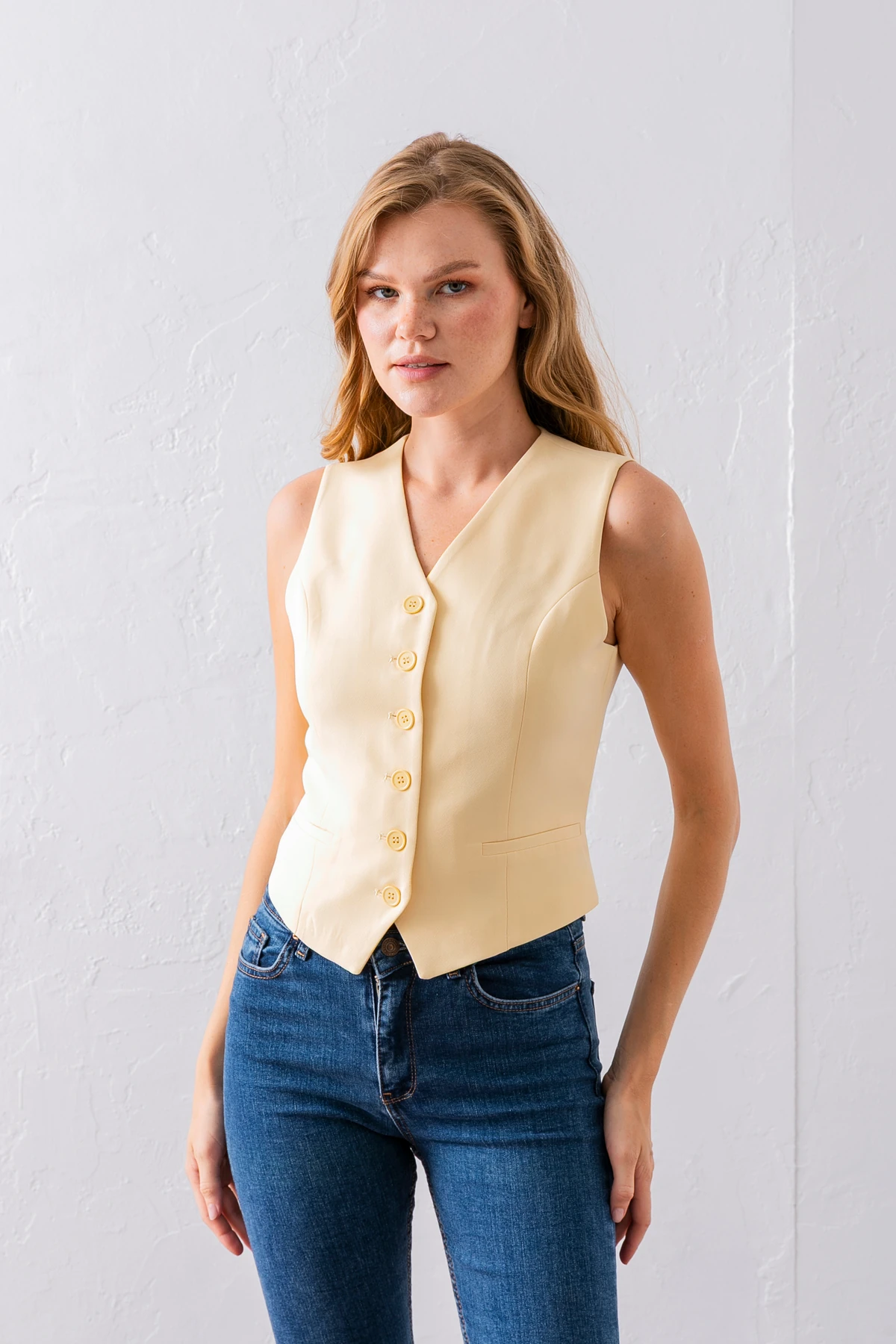  Kadın Yelek - sarı