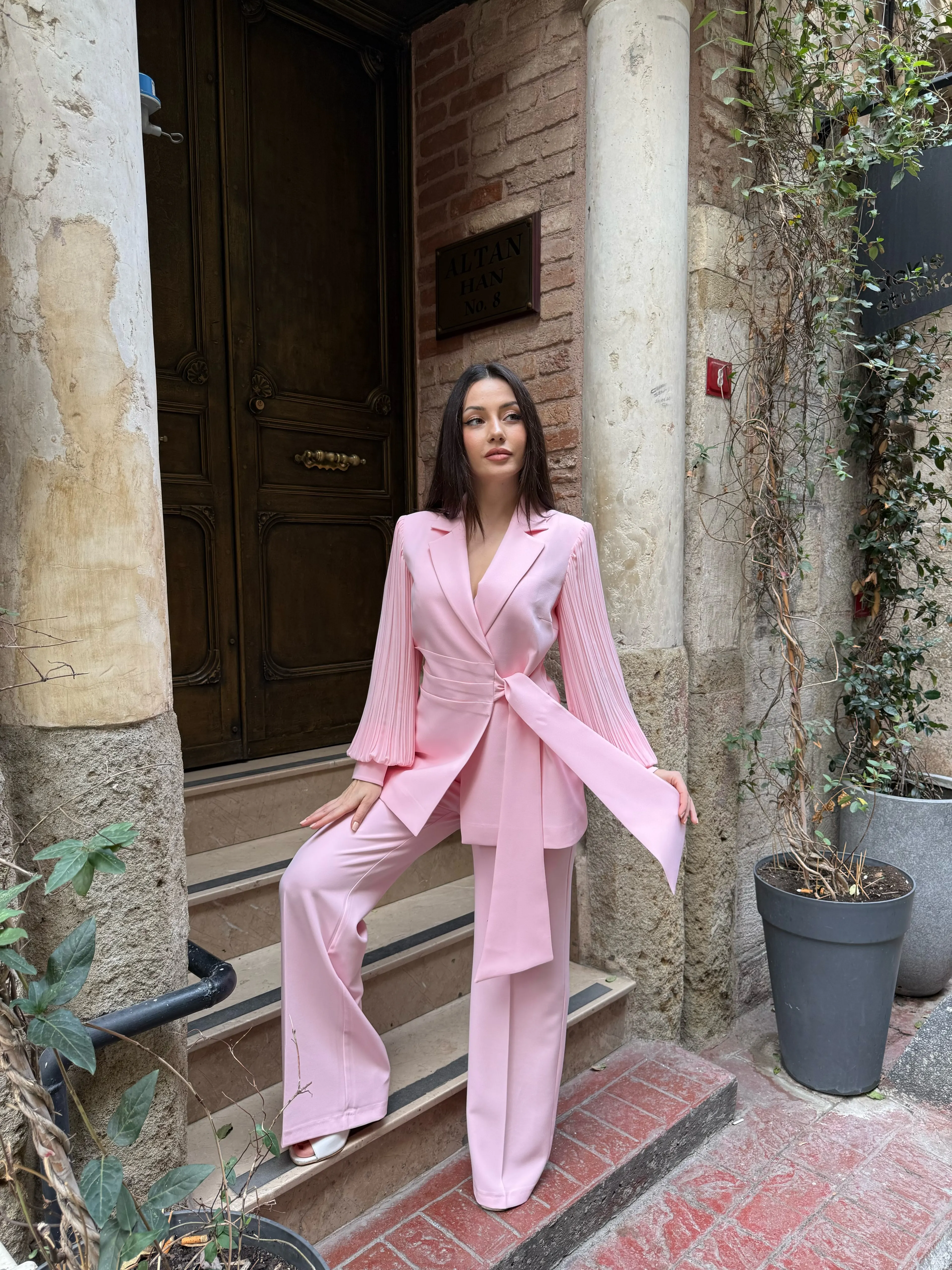 ŞİFON KOLLU İKİLİ TAKIM