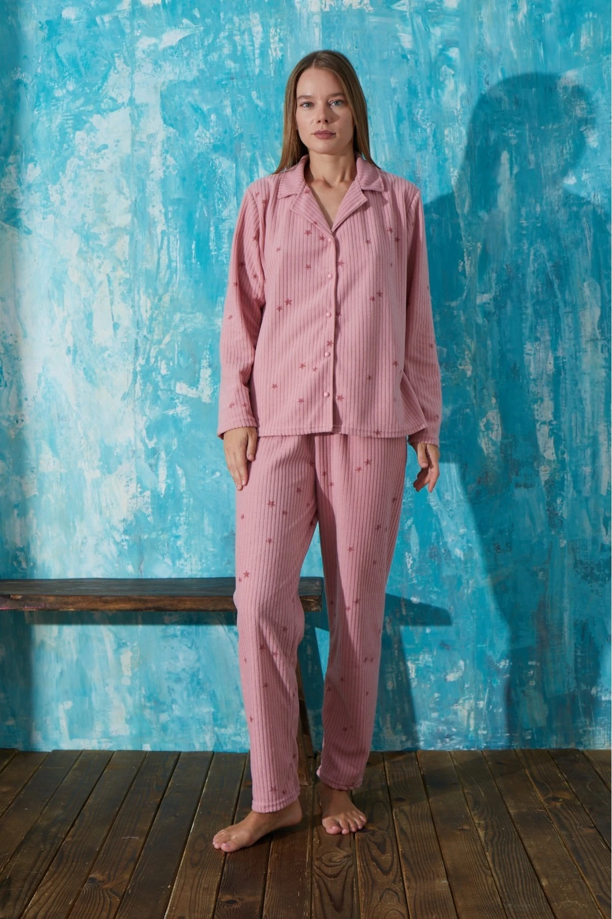 Fitilli Polar Düğmeli Takım 16201-36