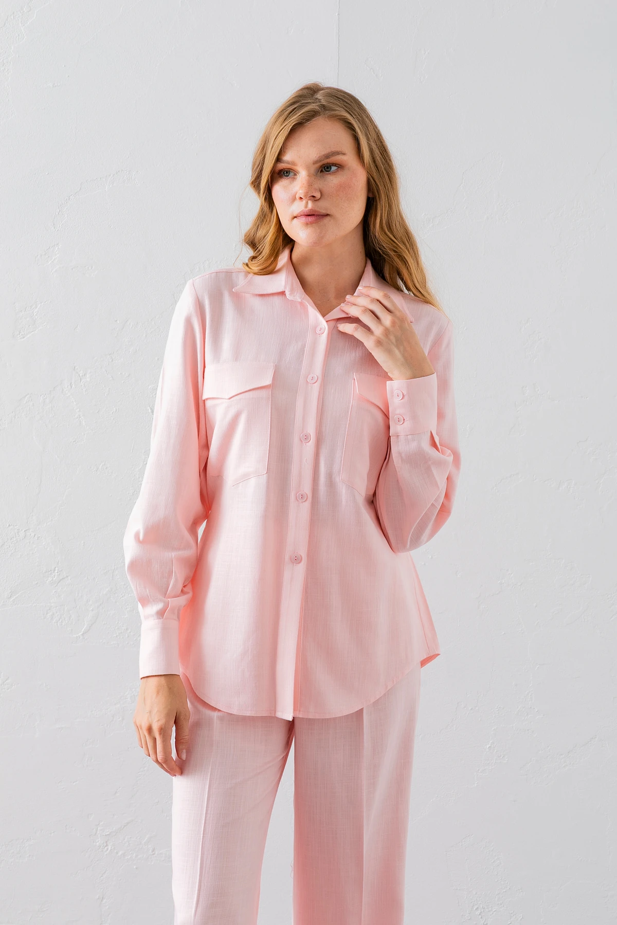 Keten Karışım Kadın İkili Takım