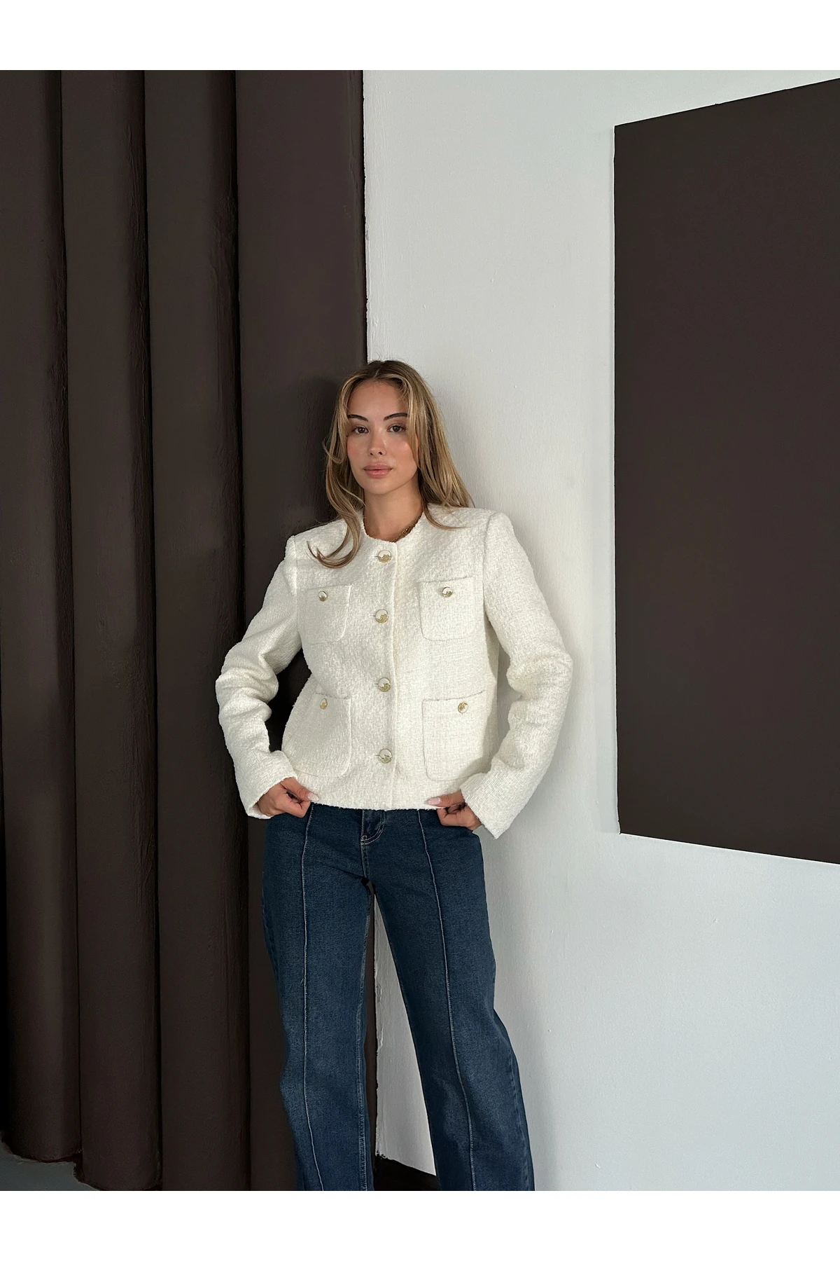 Şanel Elegant Cepli Ceket