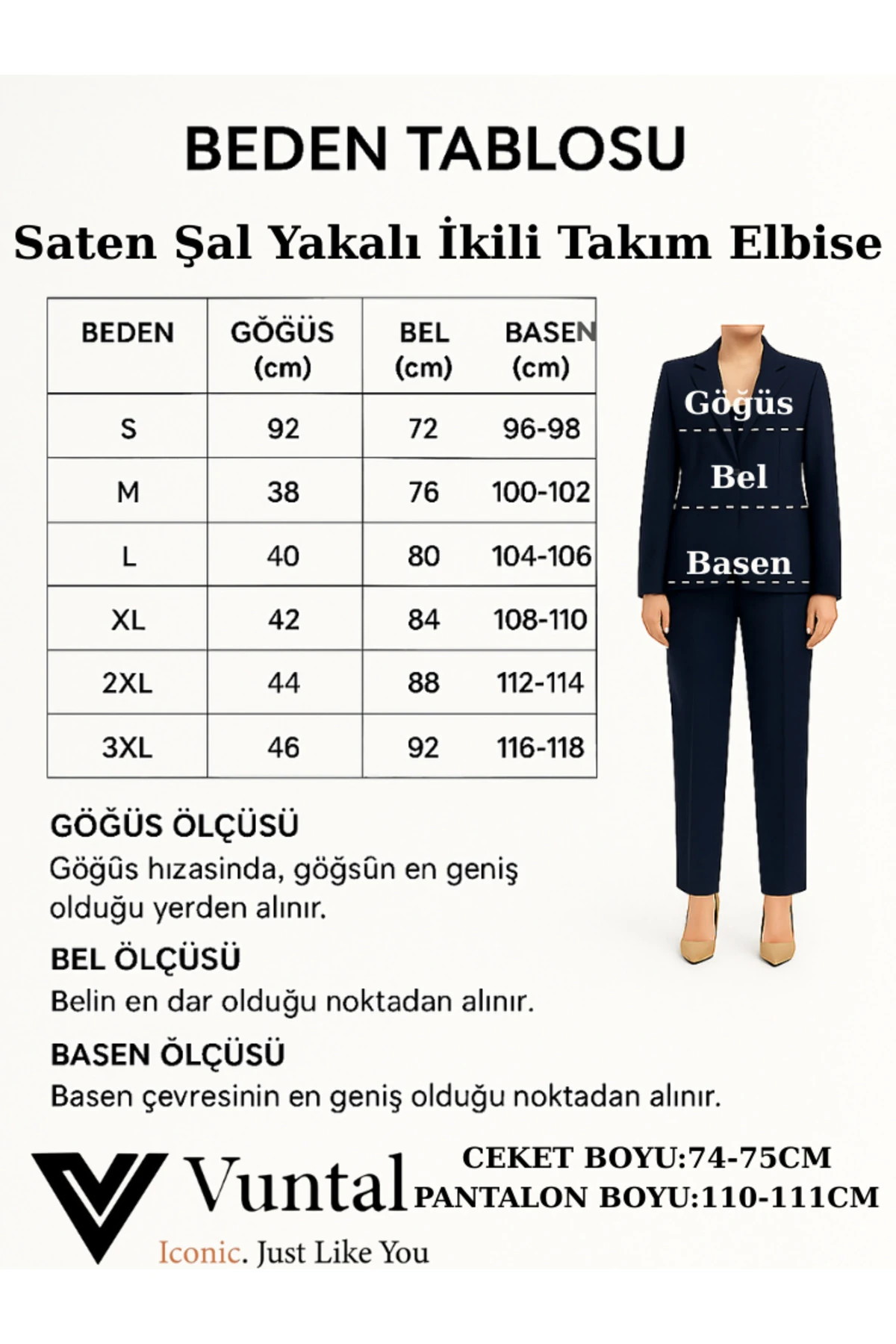 SATEN ŞAL YAKALI İKİLİ TAKIM BLAZER