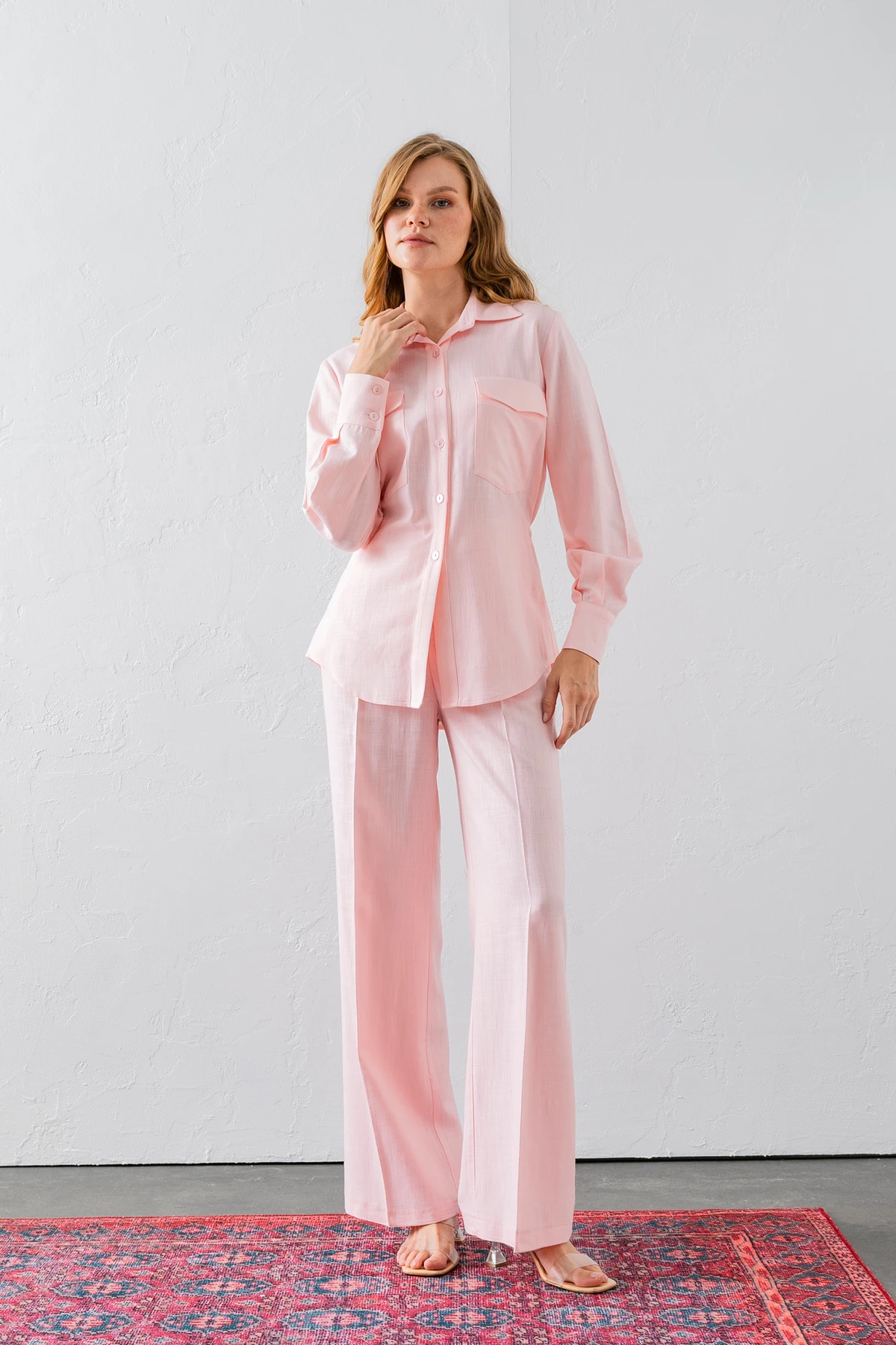 Keten Karışım Kadın İkili Takım