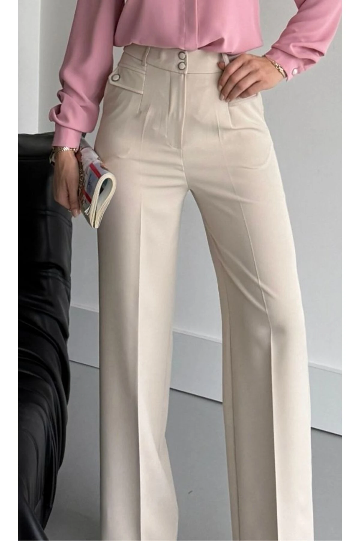 Çift Düğmeli Şık Pantolon